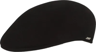 Borsalino Schirmmütze aus Haarfilz in schwarz