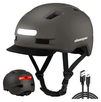 Zdjęcie produktu dla Kask rowerowy z wizjerem LED dorosłych mężczyzna kobieta 5 trybów