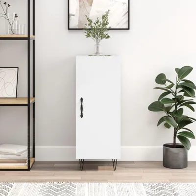 Obrázek produktu pro vidaXL Příborník bílý 34,5x34x90 cm odvozený výrobek ze dřeva