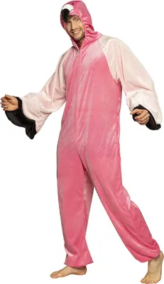 Produktbild von B88068-195 pink-rosa Kinder Mädchen Junge Flamingo Kostüm-Overall bis max.195 cm Körpergröße