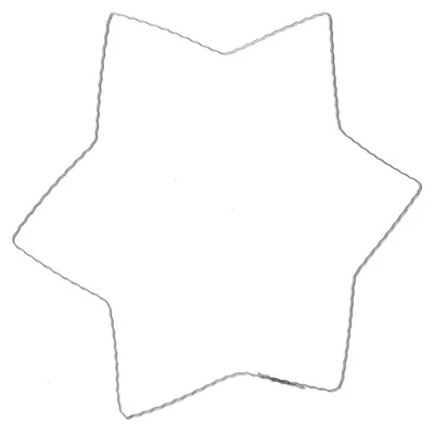 Produktbild von Drahtstern Wellenring 30cm Set DIY Weihnachtsdeko 10 St