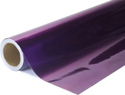Produktbild von chromowana lustrzana 3-warstwowa Fioletowa samoprzylepna folia wrap 152x1800cm - wnętrze/zewnętrze