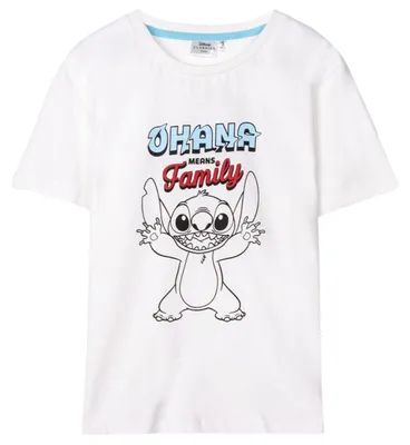 Produktbild von Kurzarm-T-Shirt Stitch Weiß - 4 Jahre