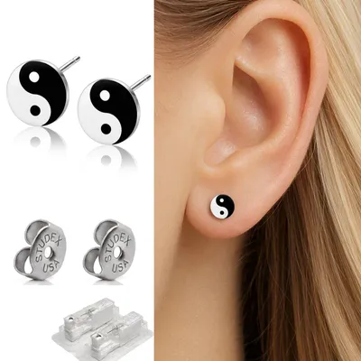 Produktbild von Medizinische Ohrstecker Erstohrstecker Yin Yang Studex System 75
