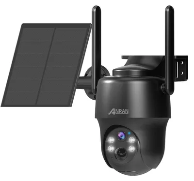 Image de Caméra de surveillance extérieure 2K avec 4G et panneau solaire - Sans fil et rotation à 360 degrés