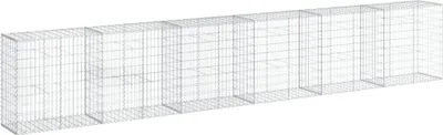 Immagine prodotto di vidaXL Gabbione con coperchio 600x50x100 cm Ferro zincato