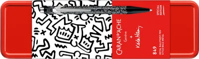 Image de CARAN D'ACHE, Stylo à bille "849 Keith Haring", noir, M, NM0849.223
