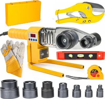 Produktbild von PE-Rohr Schweißgerät Muffenschweißgerät Stumpfschweißgerät 2800W Ø16-63 Muffenschweißen PP PB Kunststoffschweißen Kunststoffrohrschweißer