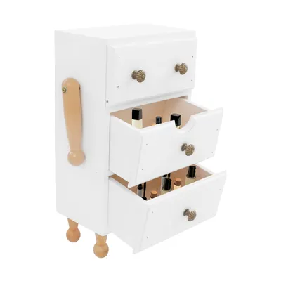Image de armoire de rangement vintage à 3 niveaux, boîte de rangement à 3 tiroirs pour appartements, bureaux