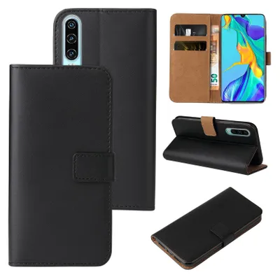 Produktbild von Handy Hülle für Huawei P30 Klapphülle Bookcase Flip Cover Handy Tasche Etui Farbe: Schwarz