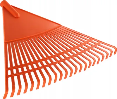 Image de KADAX Râteau à feuilles en plastique sans manche, largeur 60 cm, 22 dents