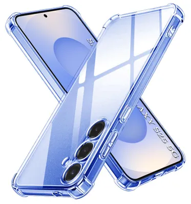 Produktbild von Techsuit Shockproof Silikon Back Cover Hülle für Samsung Galaxy S25 - Transparent