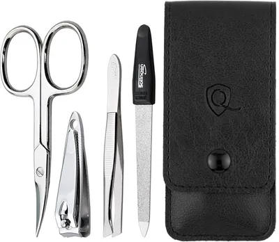Produktbild von marQus Maniküre-Set 4-teilig – mit Nagelzange, Solingen – Schwarz