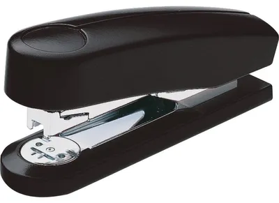Produktbild von Novus B4, Schwarz, 24/6, Metall, Kunststoff, 6,5 cm, Druckknopf, 150 Heftklammern