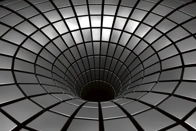 Produktbild von Fototapete - Silver Hole 375x250cm - Vliestapete