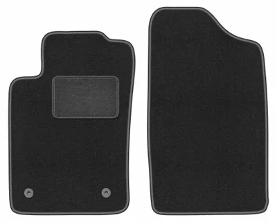 Immagine prodotto di Tappetini anteriori in moquette per Peugeot 405 1987-1996 (berlina/station wagon) – 2 pezzi, grigio grafite, su misura – Wielganizator LUX