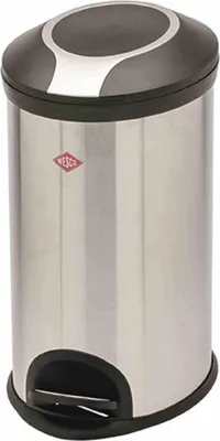 Produktbild von Wesco Mülleimer Abfalleimer Treteimer 12 Liter Edelstahl matt / Kunststoff