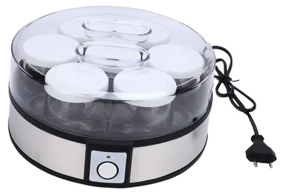 Produktbild von Elektrischer Joghurtbereiter (20 W) aus Edelstahl – Multifunktionales, tragbares Gerät für hausgemachten Joghurt, Marmelade und Pudding