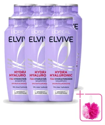Zdjęcie produktu dla 6 x Szampon L'Oréal Paris Elvive Hydra Hyaluronic - 250 ml - Opakowanie zbiorcze - 6 sztuk