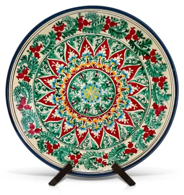 Produktbild von Lagan - KaraKalam R4, Rischtan Keramik, Ø 42 cm Teller Handarbeit