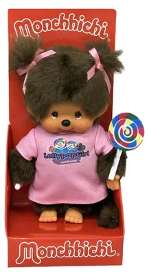 Image de Peluche Monchhichi Lollypop Girl 20 cm