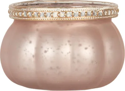 Produktbild von Clayre & Eef Teelichthalter Ø 9x6 cm Rosa Glas
