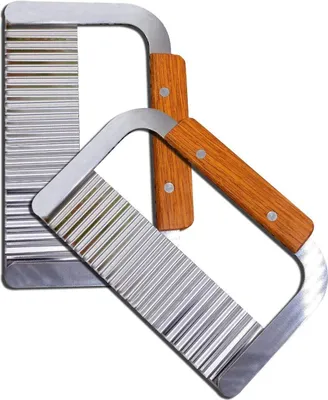 Produktbild von Wellenschneider professionelle Qualität für Wellenschnitt Obst Gemüse Butter Pommes Frittes Buntmesser Wellenmesser
