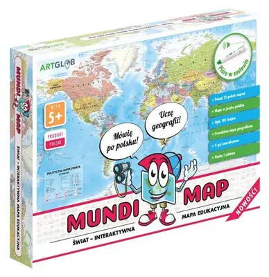 Obrázek produktu pro Interaktivní vzdělávací mapa světa pro děti MundiMap – kolektivní dílo