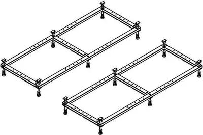 Produktbild von Hoesch Muna Untergestell für Rechteckduschwanne 900 mm (<= 1400 mm) - 118974