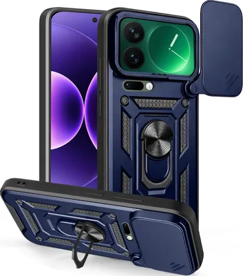 Produktbild von Outdoor Panzer Hülle Xiaomi 17 Pro Handyhülle Kameraschutz Ringhalter in Blau