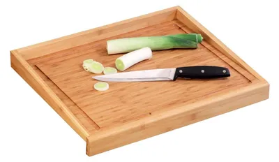 Trancheerplank Bambus 50x40x4,5 cm mit Saftrille