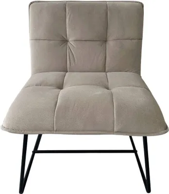 Zdjęcie produktu dla HOMLA Fotel NELOX welurowy szary 63x69x73 cm