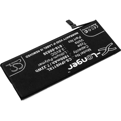 Imagen del producto de TECHTEK Batería compatible con [Apple] A1633, A1688, A1691, A1700, iPhone 6s sustituye 616-00036