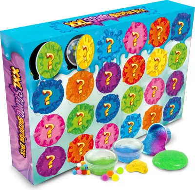 Imagen del producto de Calendario de Adviento Toi-Toys, set de slime sorpresa, caja con 24 piezas. Kit de manualidades de slime, a partir de 5 años