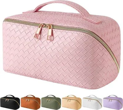 Zdjęcie produktu dla Kosmetyczka podróżna – organizer do makijażu – duża pojemność – 25 x 13 x 13 cm
