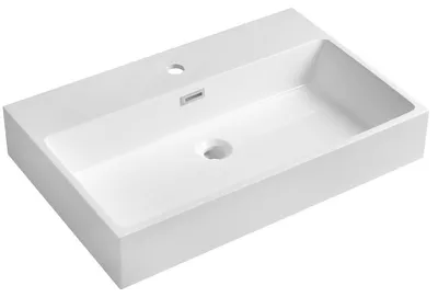 Produktbild von Sapho AQUATIC Waschbecken, Gussmarmor, 70x46cm, Weiß
