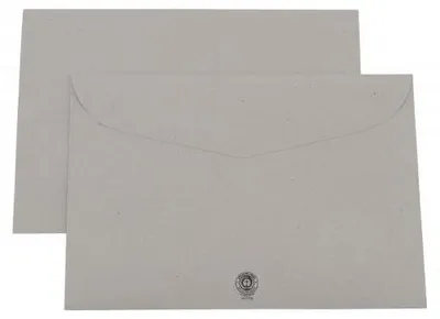 Produktbild von Kaenguruh C6 Briefumschlag, nassklebend, Recycling grau 75g m. Umweltengel
