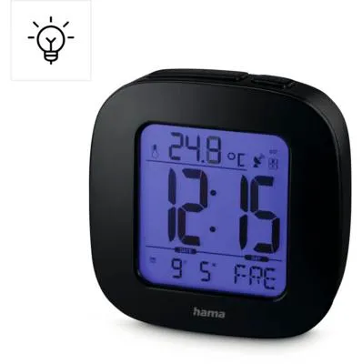 Immagine prodotto di Hama Cube Digitaler Radiowecker, Holzwerkstoff de, Schwarz