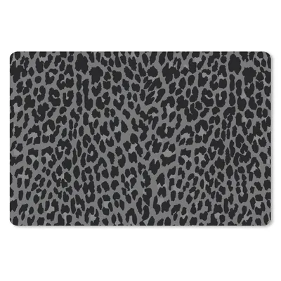 Produktbild von MuchoWow® Schreibtischunterlage Pantherdruck - Muster - Grau 60x40 cm - XXL Mauspad - Großes Mauspad