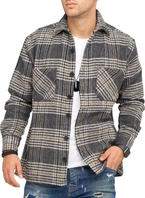 Produktbild von Style-Division Herren Übergangsjacke - Overshirt Sweatjacke für Herren Dickes Langarmhemd als Übergangsjacke