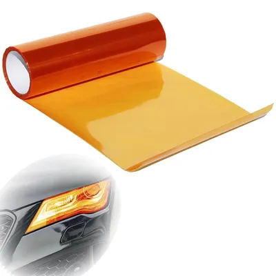 Produktbild von Scheinwerferfolie Orange 30 x 120 cm PVC Hitzebeständig Selbstklebend
