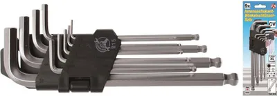 Obrázok produktu pre BGS Sada šesťhranných kľúčov s guľovou hlavou 1,5 - 10 mm 9 ks