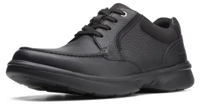 Productafbeelding van Clarks heren Oxford schoenen, model Bradley Vibe, zwart, maat 45.5 EU, met extra brede pasvorm