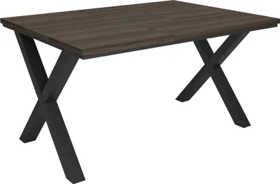 Image de TETRIX Table à manger, 140x90x74 cm, Pour 6 personnes, Meubles de Salon, Chêne foncé