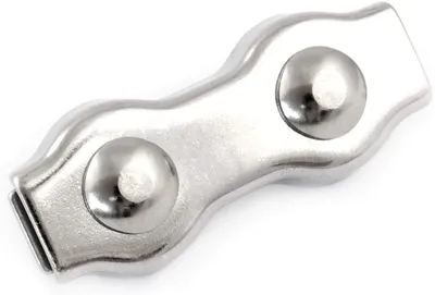 Produktbild von SEILKLEMMEN DUPLEX verzinkt  4mm  10 Stück    Klemme Drahtseilklemme Seilklemme