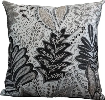 Produktbild von Jacquard Dekorativer Kissenbezug für Sofa Schlafzimmer Wohnzimmer, BLACK LAEF, 45x45