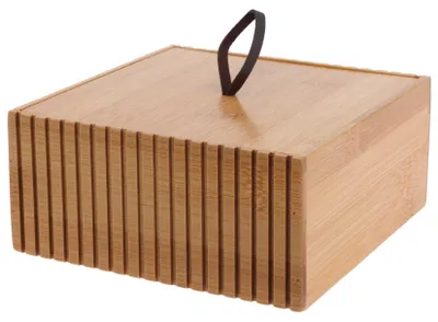Produktbild von Badezimmer-Organizer aus Bambus, 15 x 15 x 7 cm