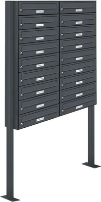 Produktbild von 18er Standbriefkasten Anlage Freistehend RAL 7016 - Anthrazit