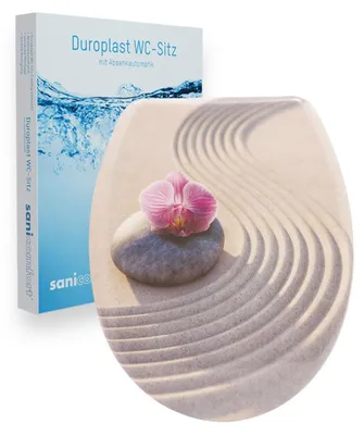 Produktbild von sanicomfort WC-Sitz Zen Garden, Duroplast, Softclose und Quick Release