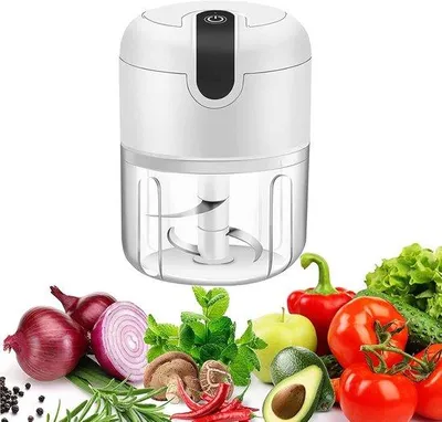 Obrázok produktu pre Elektrický multifunkčný kuchynský robot – bezdrôtová funkcia mixovania – USB nabíjačka – bez obsahu BPA – biela farba